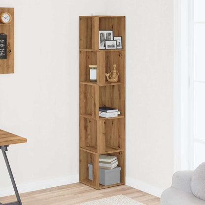 Mobile Angolare Rovere Artigianale 33x33x165 cm in Truciolato