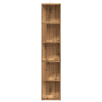 Mobile Angolare Rovere Artigianale 33x33x165 cm in Truciolato