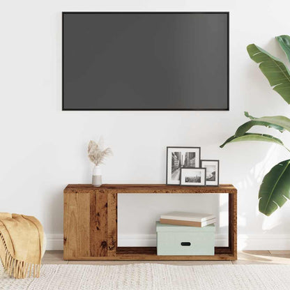 Mobile Porta TV Legno Vecchio 80x24x32 cm in Legno Multistrato
