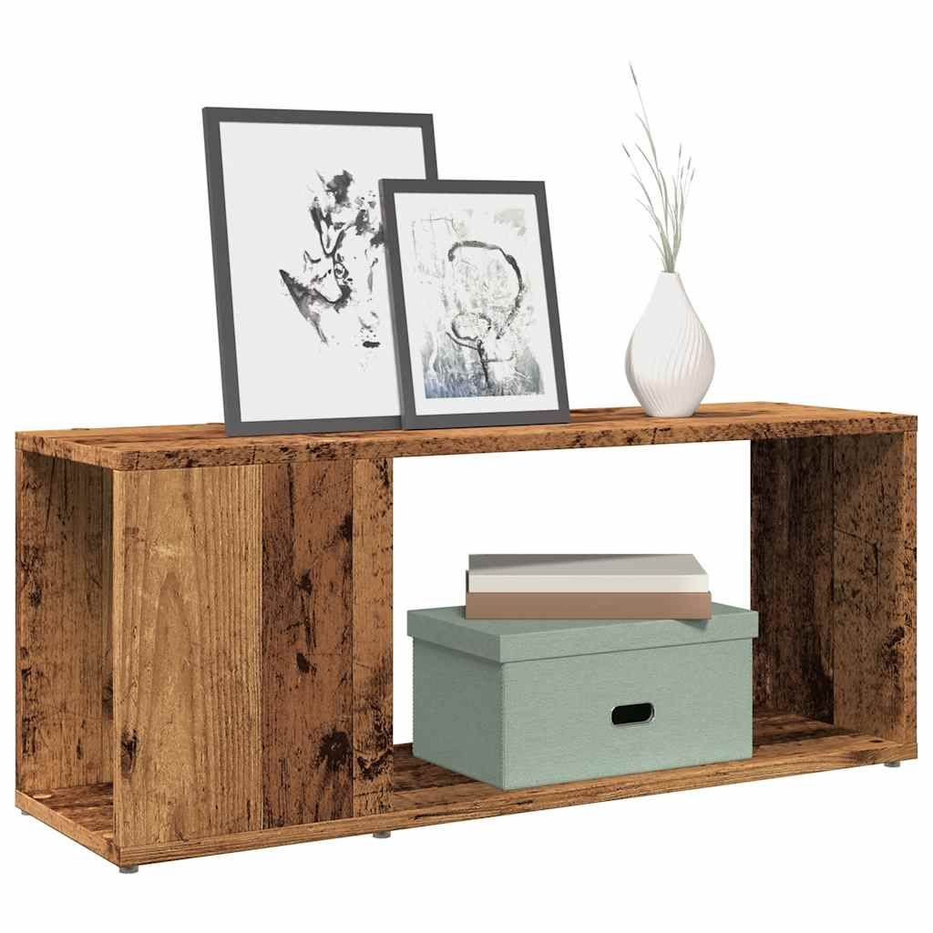 Mobile Porta TV Legno Vecchio 80x24x32 cm in Legno Multistrato
