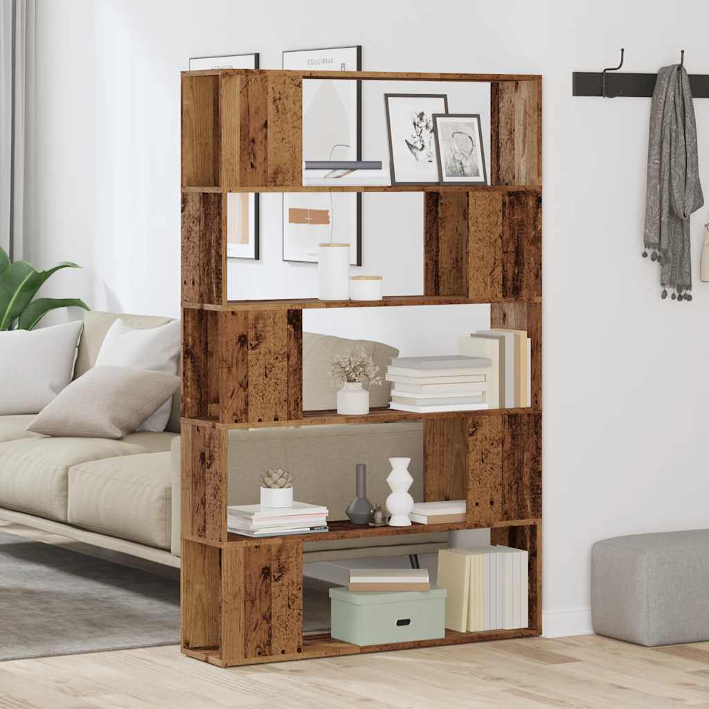 Libreria/Divisorio in Legno Vecchio 100x24x155 cm