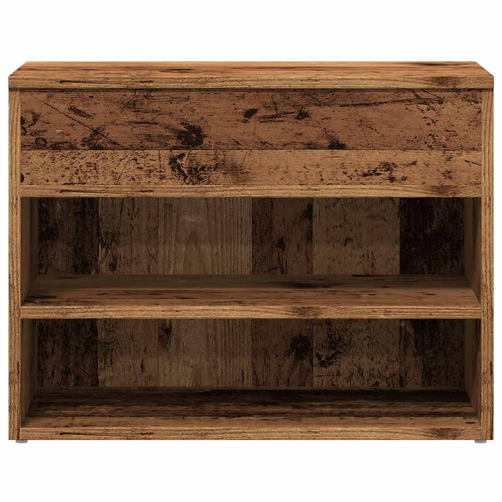 Scarpiera Legno Antico 60x30x45 cm in Legno Multistrato