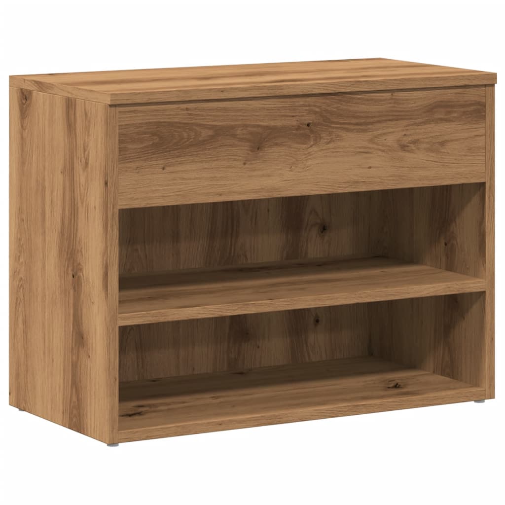 Scarpiera Rovere Artigianale 60x30x45 cm in Legno Multistrato