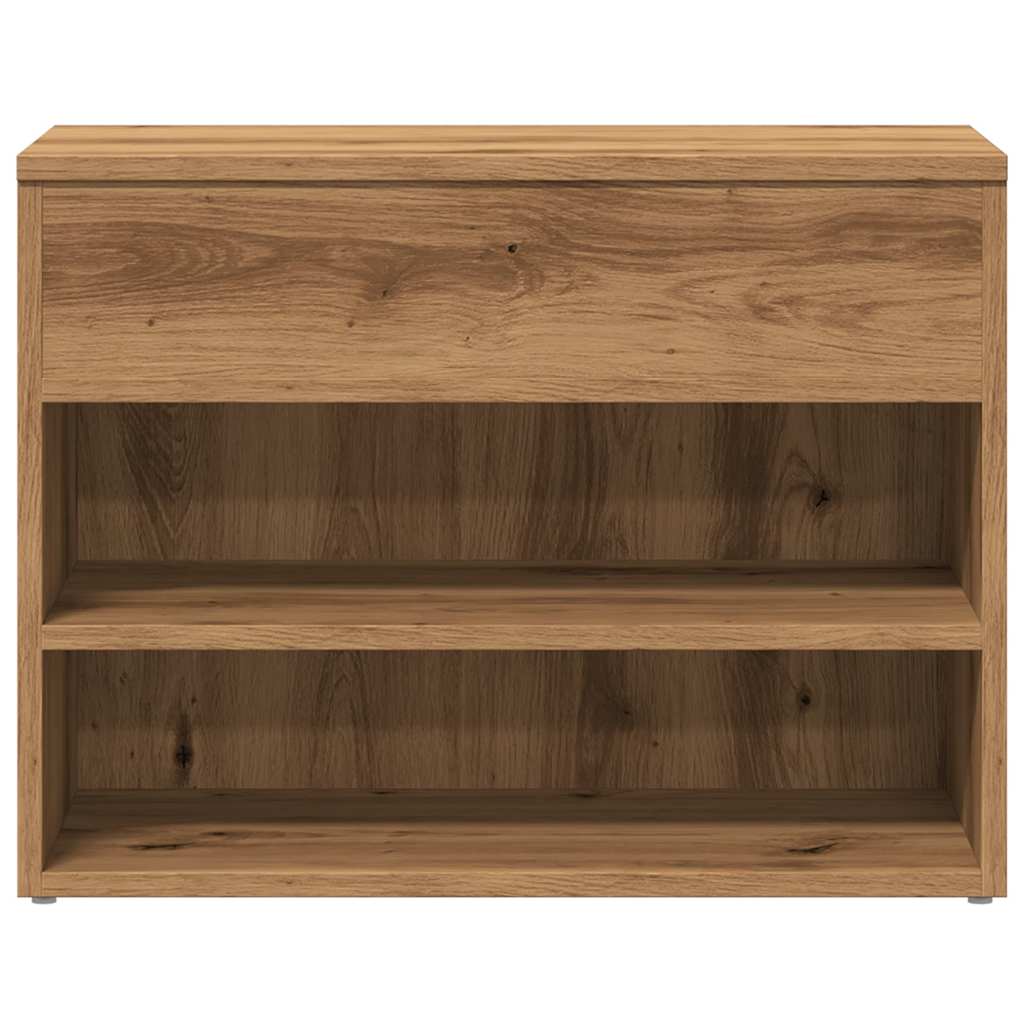 Scarpiera Rovere Artigianale 60x30x45 cm in Legno Multistrato