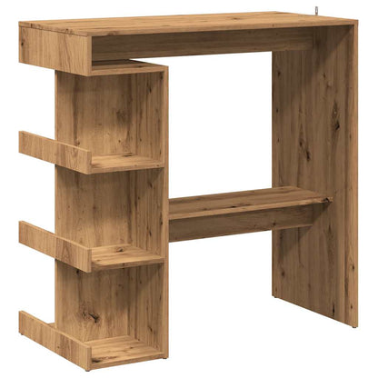Tavolo da Bar con Ripiani Rovere 100x48x101,5 cm in Truciolato