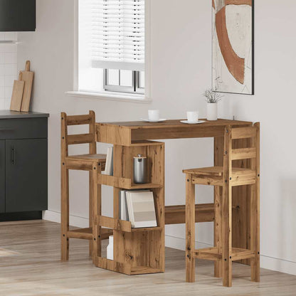 Tavolo da Bar con Ripiani Rovere 100x48x101,5 cm in Truciolato