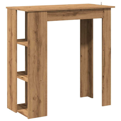Tavolo Bar Ripiano Rovere Artigianale 102x50x103,5cm Truciolato