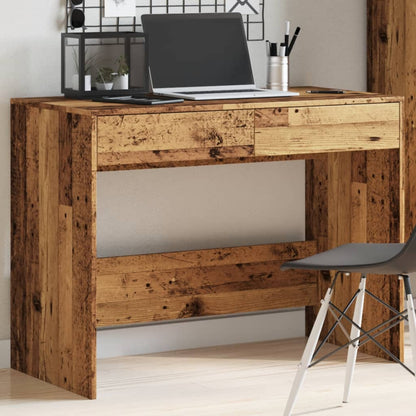 Scrivania Legno Antico 101x50x76,5 cm in Legno Multistrato