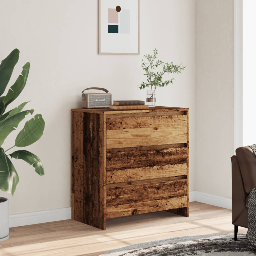 Credenza Legno Antico 70x41x75 cm in Truciolato