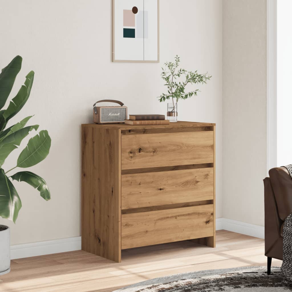 Credenza Rovere Artigianale 70x41x75 cm in Truciolato