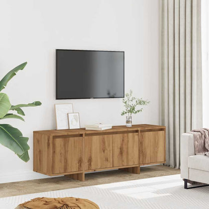 Mobile Porta TV Rovere Artigianale 120x30x40,5 cm Multistrato