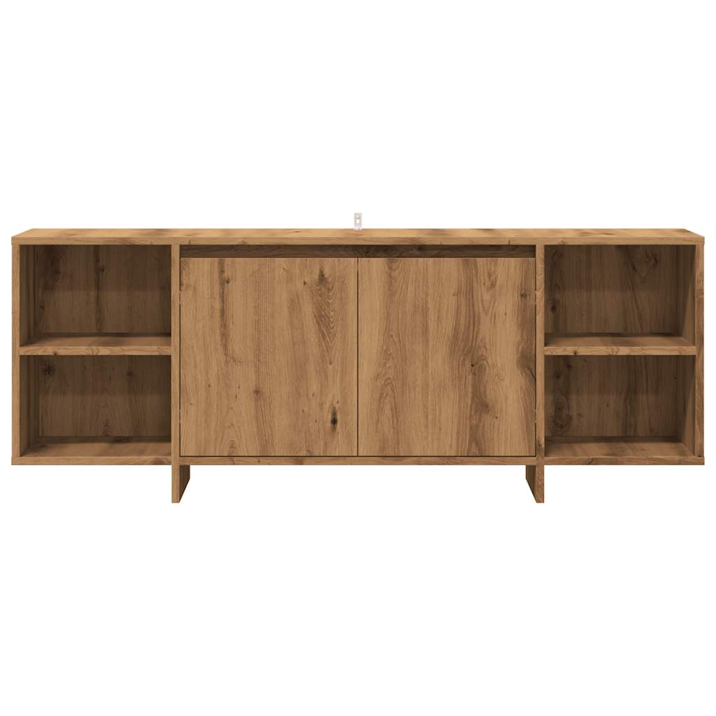 Mobile TV Rovere Artigianale 130x35x50 cm in Legno Multistrato