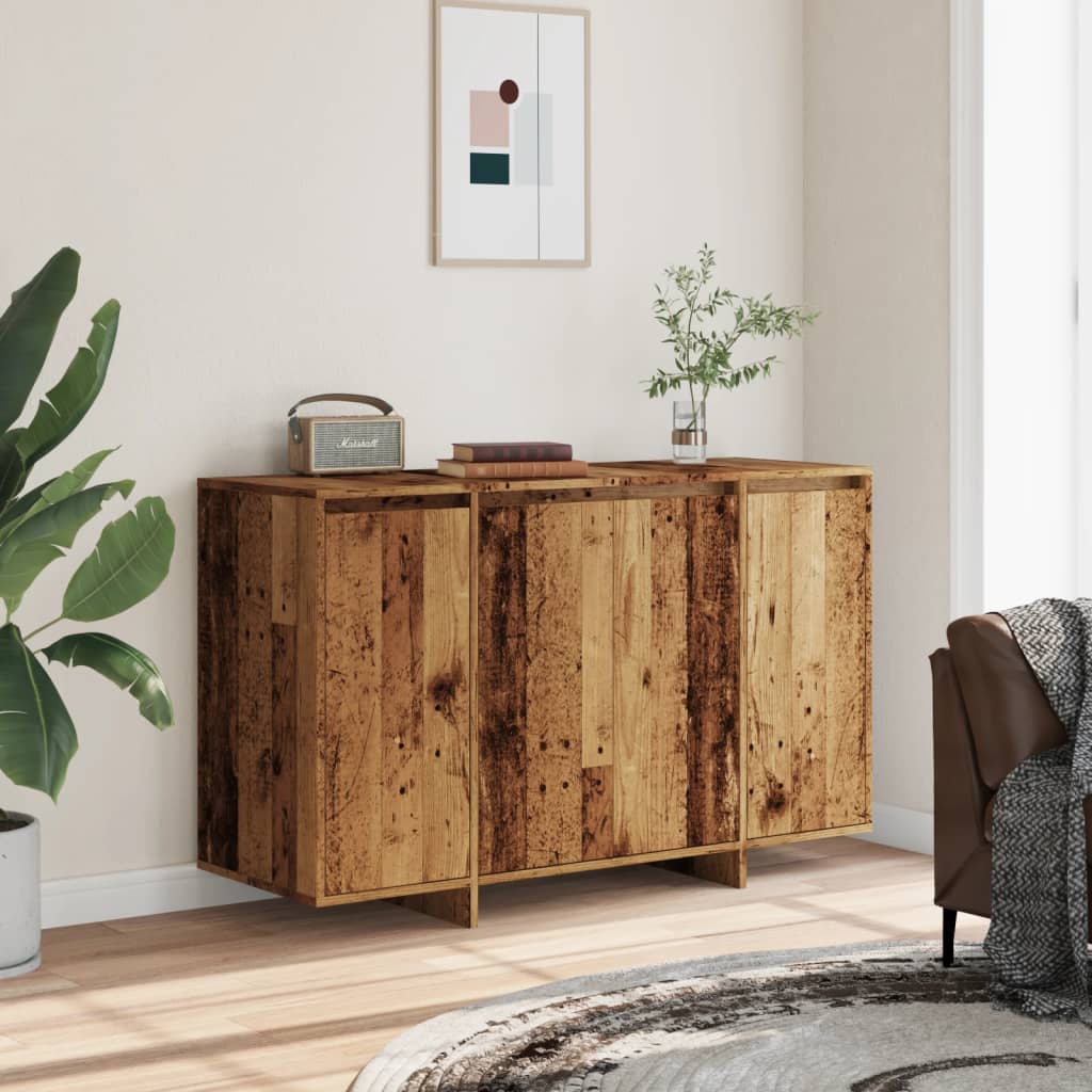 Credenza Legno Antico 120x41x75 cm in Legno Multistrato