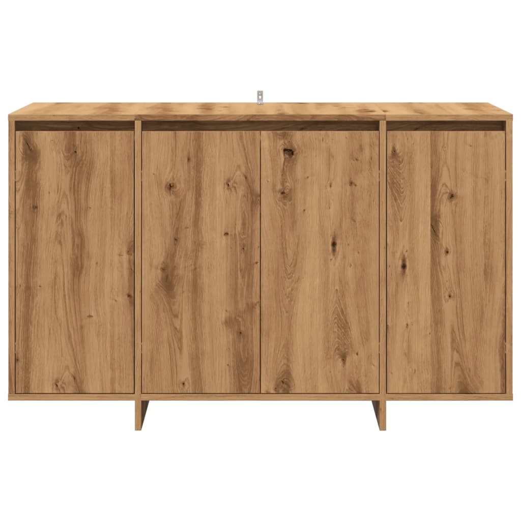 Credenza Rovere Artigianale 120x41x75 cm in Legno Multistrato