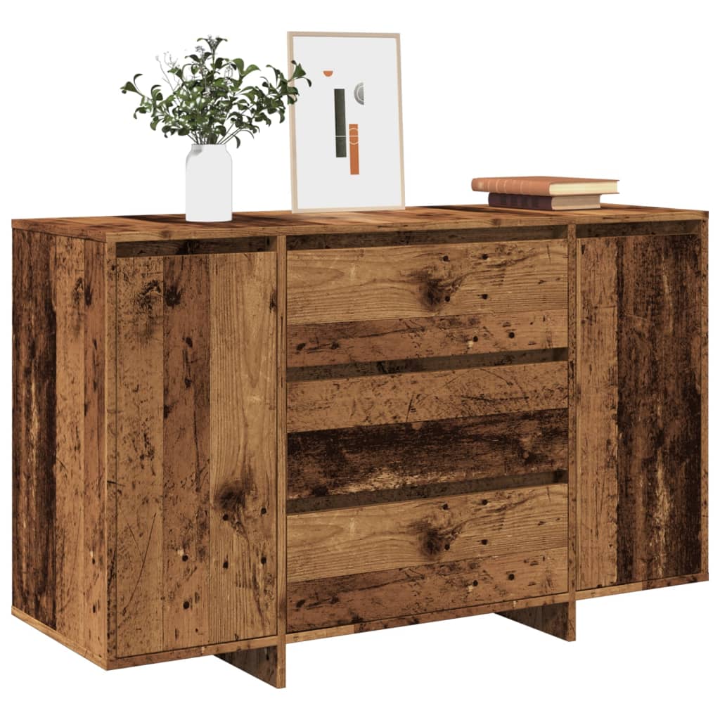 Credenza Legno Antico 120x41x75 cm in Legno Multistrato