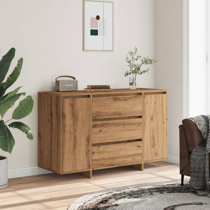 Credenza Rovere Artigianale 120x41x75 cm in Legno Multistrato
