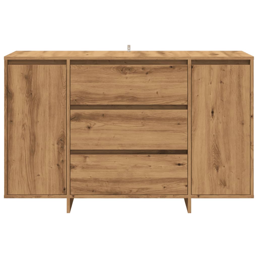 Credenza Rovere Artigianale 120x41x75 cm in Legno Multistrato