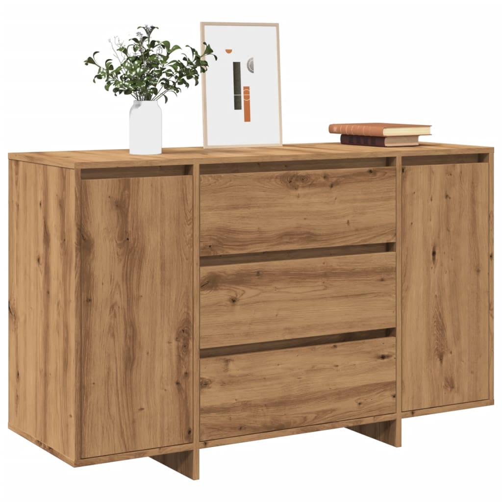 Credenza Rovere Artigianale 120x41x75 cm in Legno Multistrato