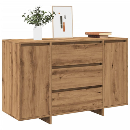 Credenza Rovere Artigianale 120x41x75 cm in Legno Multistrato