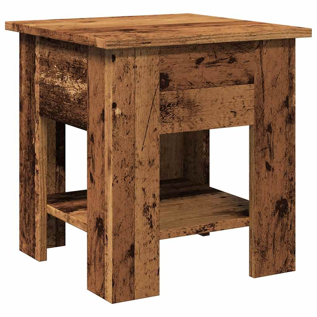 Tavolino da Salotto Legno Antico 40x40x42 cm Legno Multistrato
