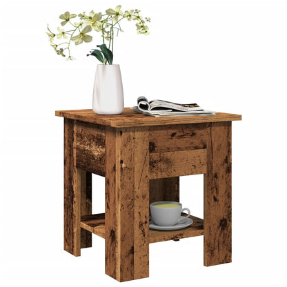 Tavolino da Salotto Legno Antico 40x40x42 cm Legno Multistrato