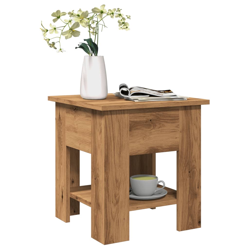 Tavolino da Salotto Artigianale 40x40x42 cm Legno Multistrato