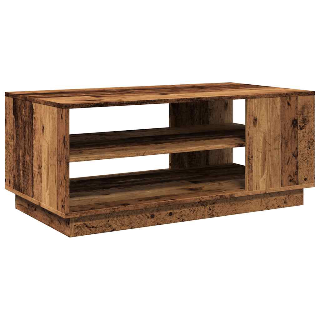 Tavolino da Salotto Legno Antico 102x55x43 cm Legno Multistrato
