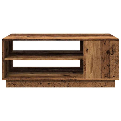 Tavolino da Salotto Legno Antico 102x55x43 cm Legno Multistrato