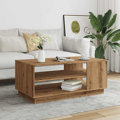 Tavolino da Salotto Artigianale 102x55x43 cm Legno Multistrato