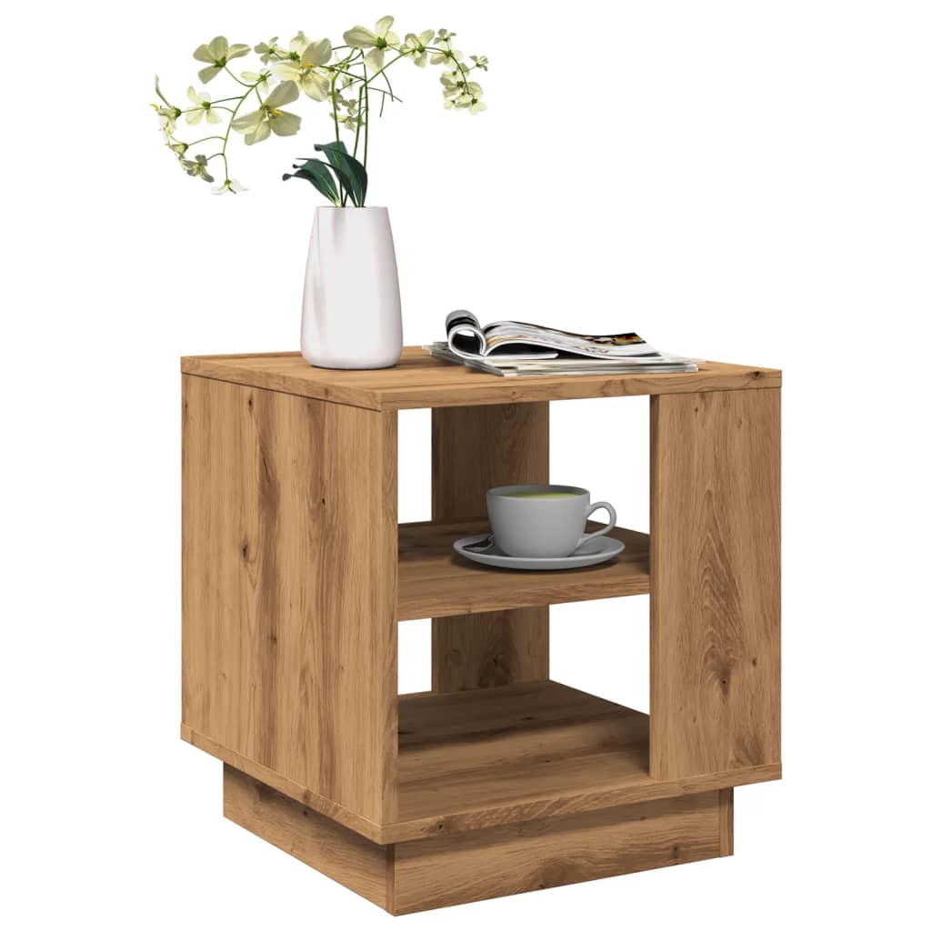 Tavolino da Salotto Artigianale 40x40x43 cm Legno Multistrato