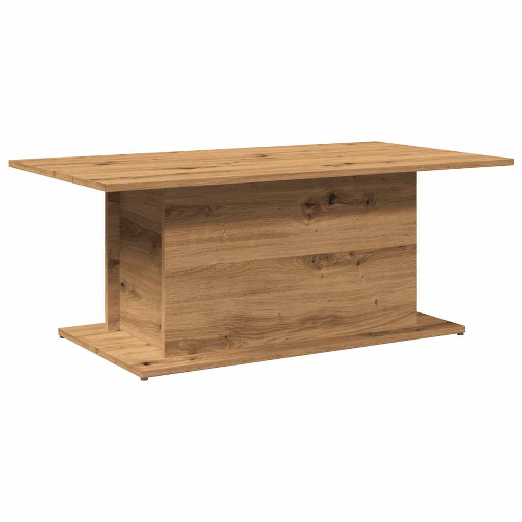 Tavolino Salotto Rovere Artigianale 102x55,5x40cm in Truciolato