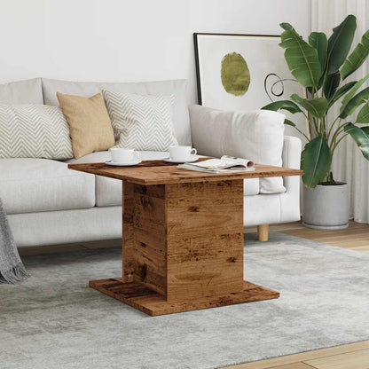 Tavolino da Salotto Legno Antico 55,5x55,5x40 cm in Truciolato