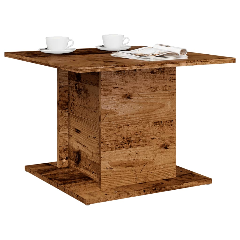 Tavolino da Salotto Legno Antico 55,5x55,5x40 cm in Truciolato