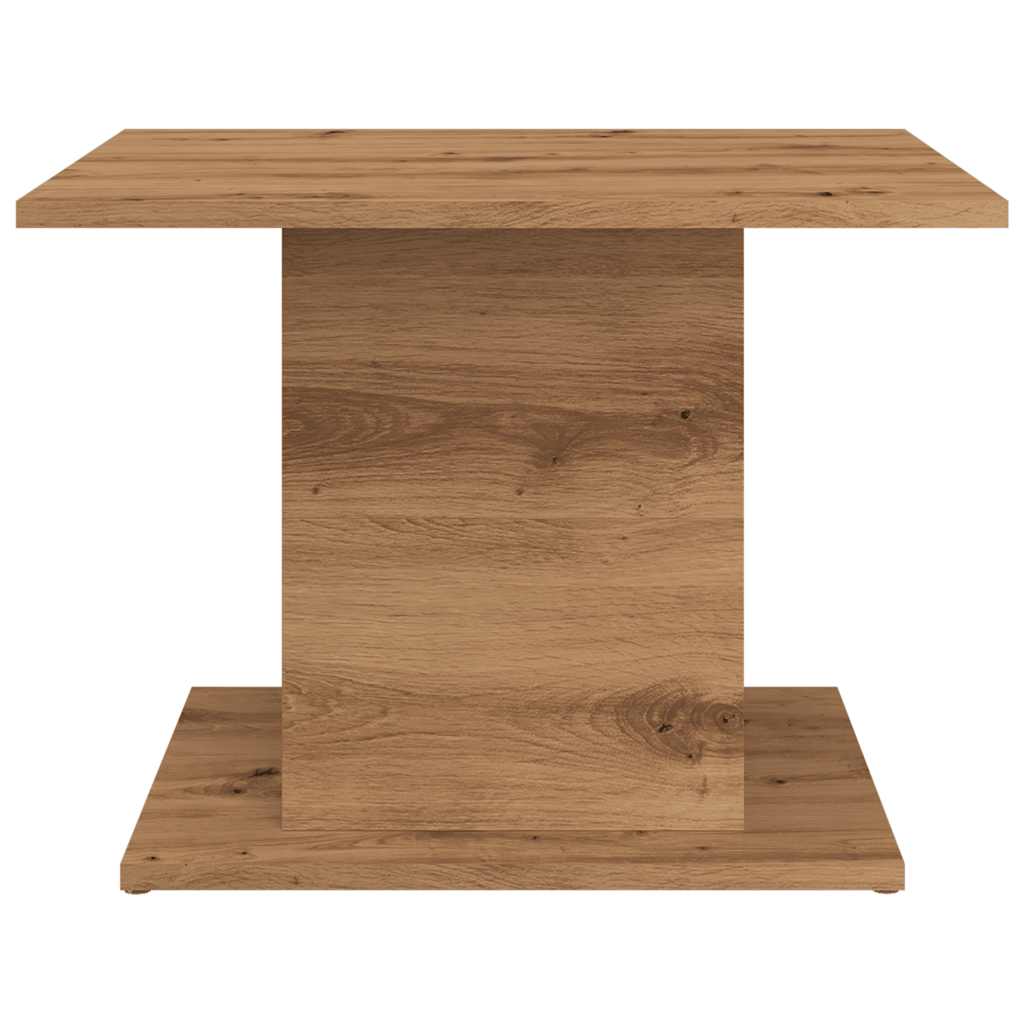 Tavolino Salotto Rovere Artigianale 55,5x55,5x40 cm Truciolato