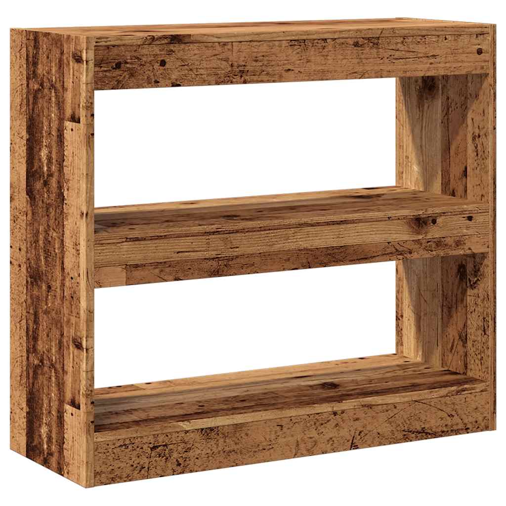Libreria/Divisorio in Legno Vecchio 80x30x72 cm