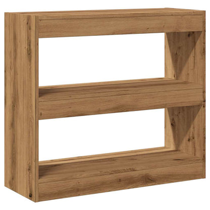 Libreria/Divisorio in Rovere Artigianale 80x30x72 cm