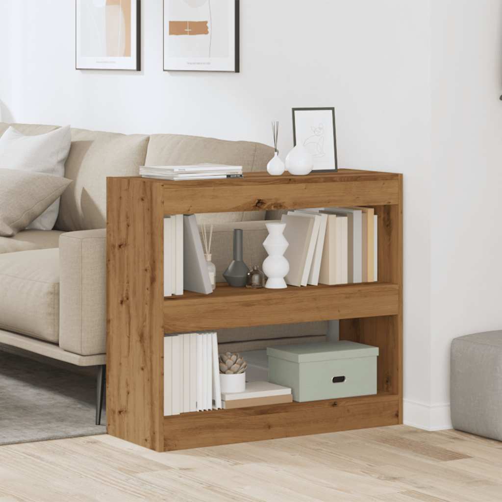 Libreria/Divisorio in Rovere Artigianale 80x30x72 cm
