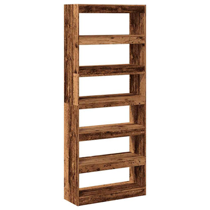 Libreria/Divisorio in Legno Vecchio 80x30x198 cm