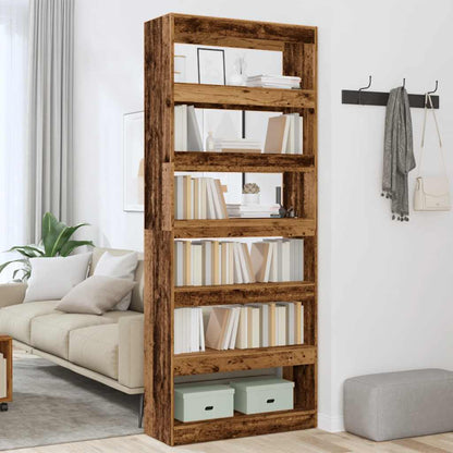 Libreria/Divisorio in Legno Vecchio 80x30x198 cm