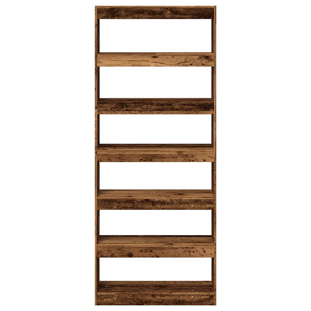 Libreria/Divisorio in Legno Vecchio 80x30x198 cm