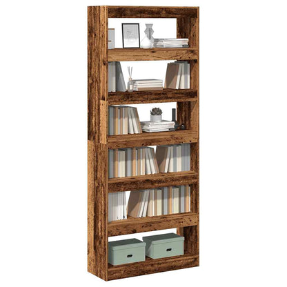 Libreria/Divisorio in Legno Vecchio 80x30x198 cm