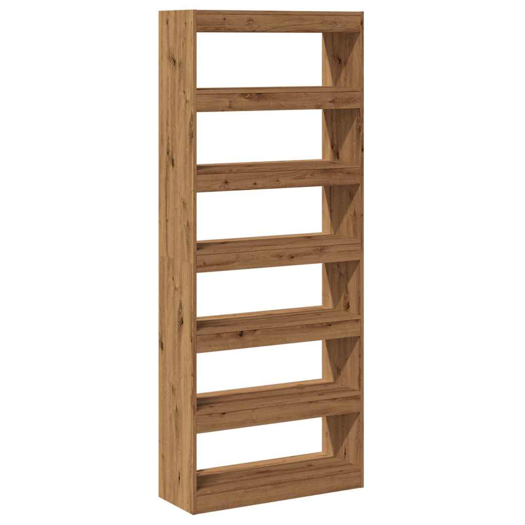 Libreria/Divisorio in Rovere Artigianale 80x30x198 cm