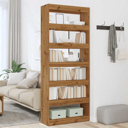 Libreria/Divisorio in Rovere Artigianale 80x30x198 cm