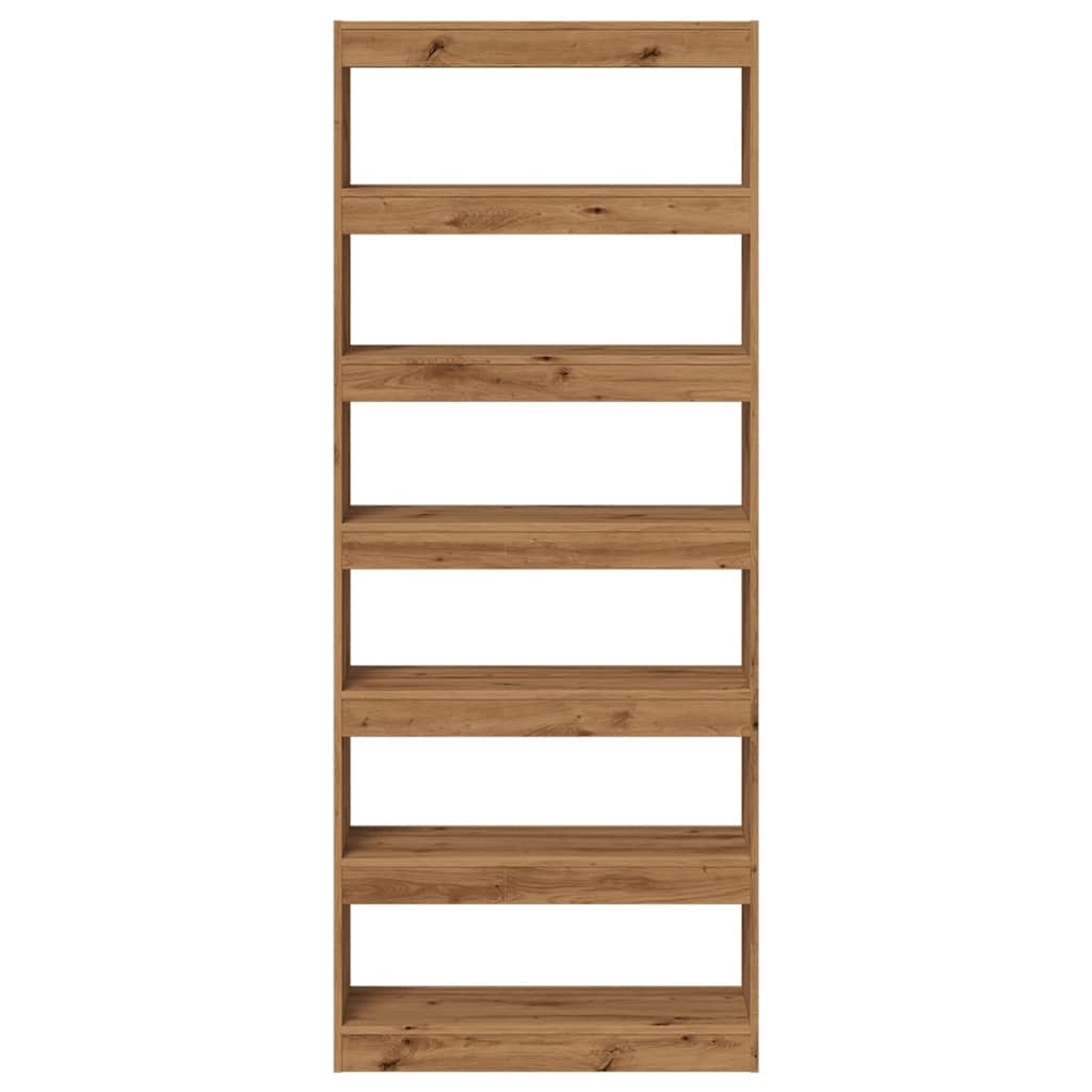 Libreria/Divisorio in Rovere Artigianale 80x30x198 cm