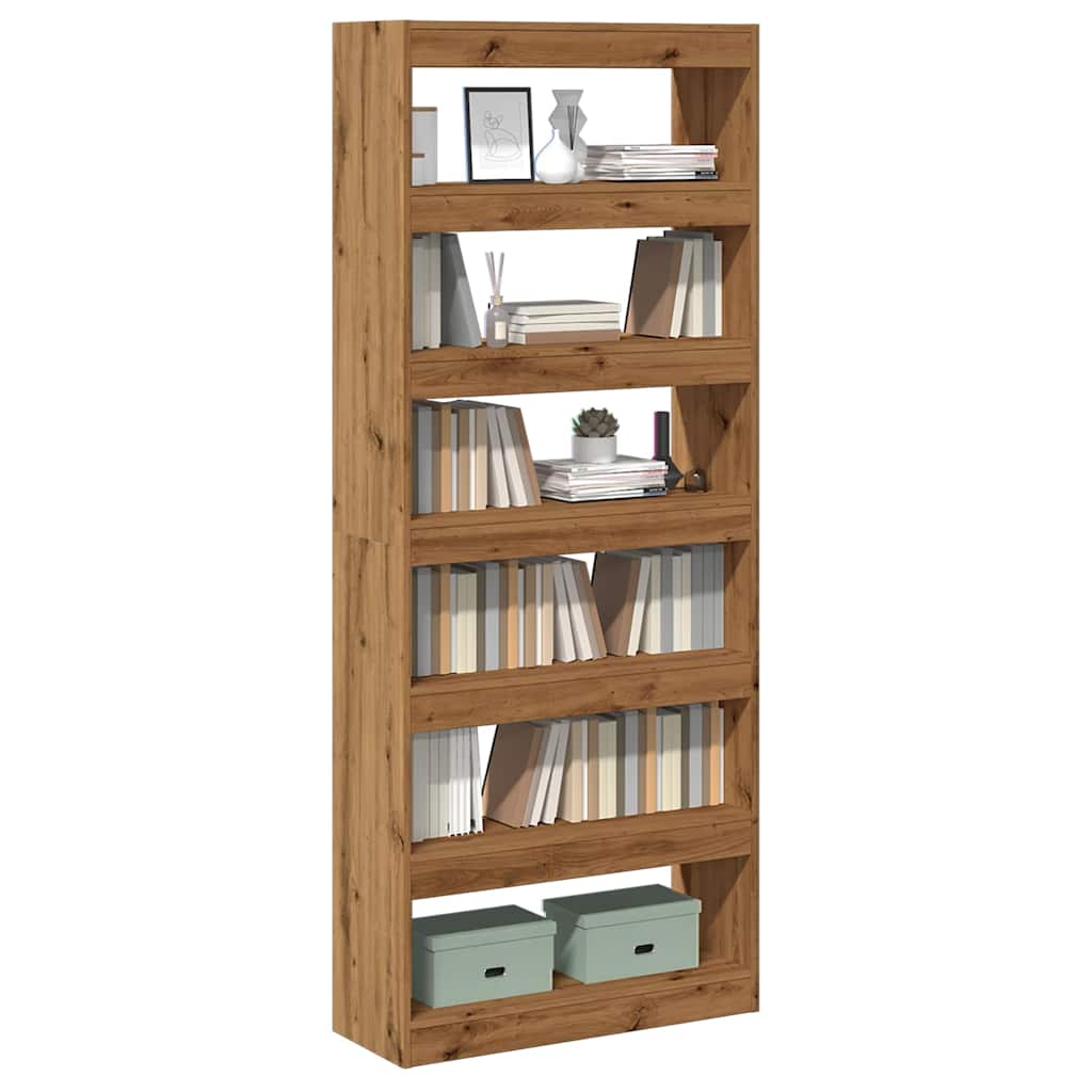 Libreria/Divisorio in Rovere Artigianale 80x30x198 cm