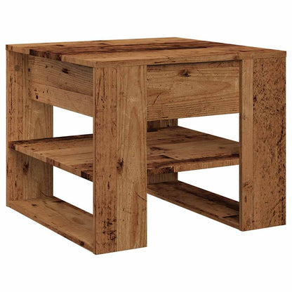 Tavolino da Salotto Legno Vecchio 55,5x55x45 cm in Truciolato