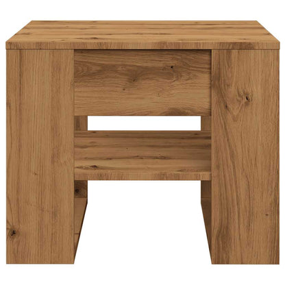Tavolino Salotto Rovere Artigianale 55,5x55x45 cm in Truciolato