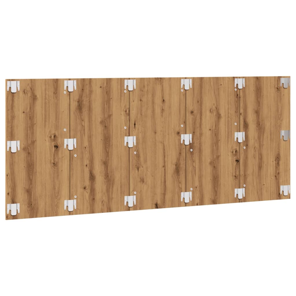 Testiera Rovere Artigianale 200x1,5x80 cm Legno Multistrato
