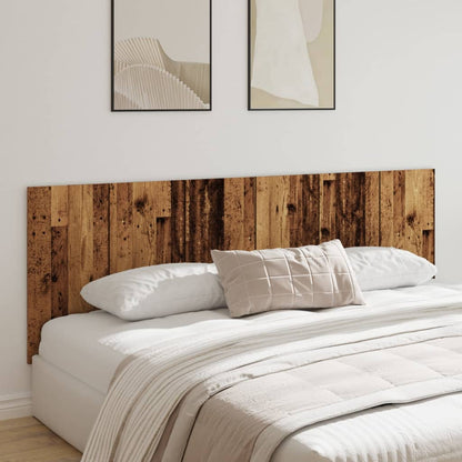 Testiera a Parete Legno Antico 240x1,5x80 cm in Truciolato