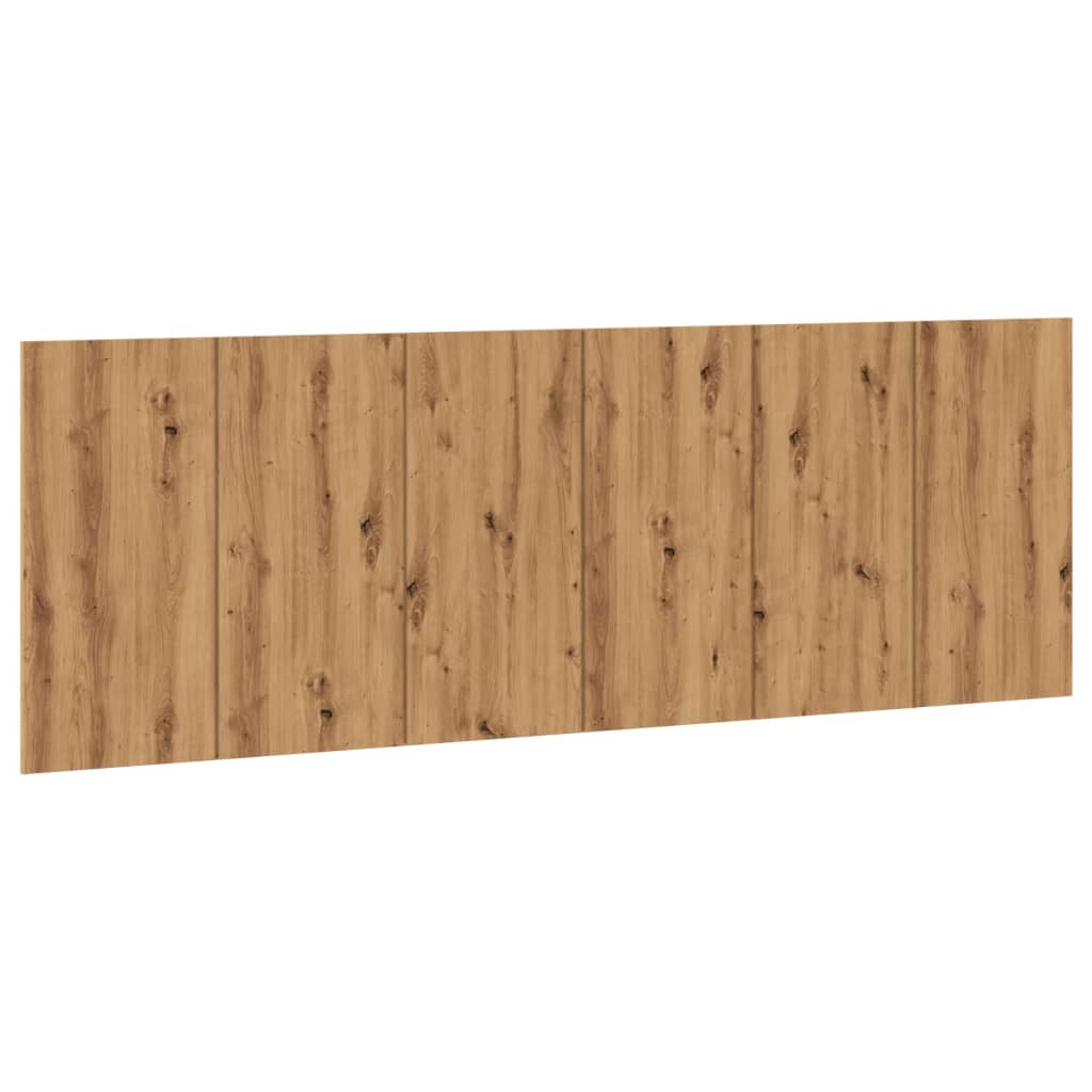 Testiera a Parete Legno Artigianale 240x1,5x80 cm in Truciolato